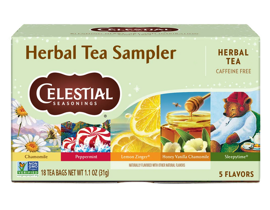 Celestial Seasonings Tea Sampler Herb 18Pcs