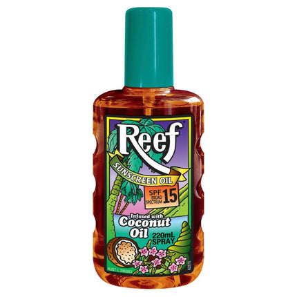 Reef Coconut Oil Spf 15+ Moisturising Oil Spray 220ml - OhYouLuckyDuck.com.au