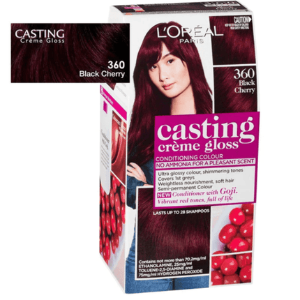 Loreal Cast Crème 360 Black Cherry - OhYouLuckyDuck.com.au