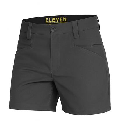Eleven Workwear 4 Inch Chizeled Work Short Charcoal 107 Regular Leg