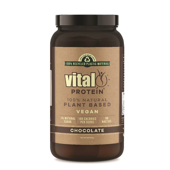Vital Vegan Plant Protein Chocolate 500g - OhYouLuckyDuck.com.au