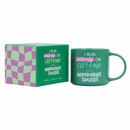 Cheeky Caffeine Mug Ceramic Coffee Cup