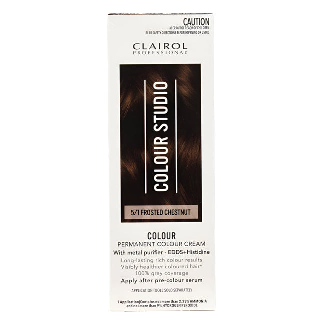 Clairol Professional Permanent Hair Cream Colour Studio 5/1 Frosted Chestnut
