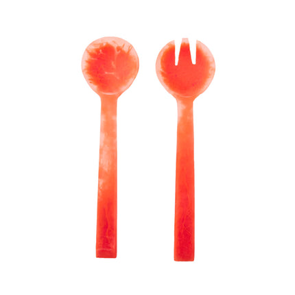 Holiday Resin Cutlery Set Orange 2 Pieces