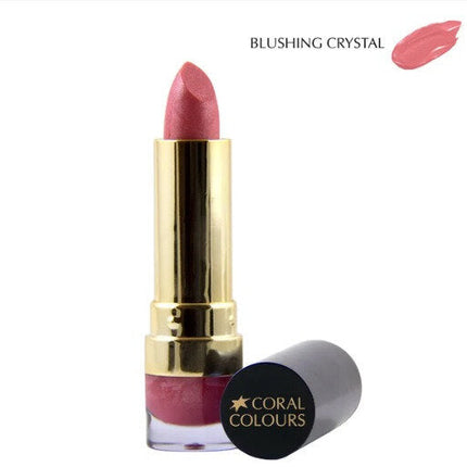 Coral Colours Diamond Shine Lipstick Blush Crystal