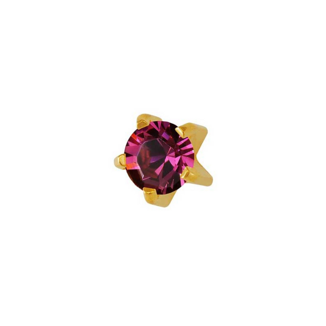 Rossan February Gold Clawset Amethyst Fd2041C