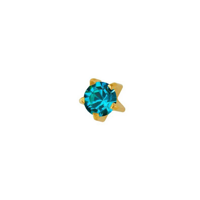 Rossan December Gold Clawset Mini Blue Zircon Fd2051Mc