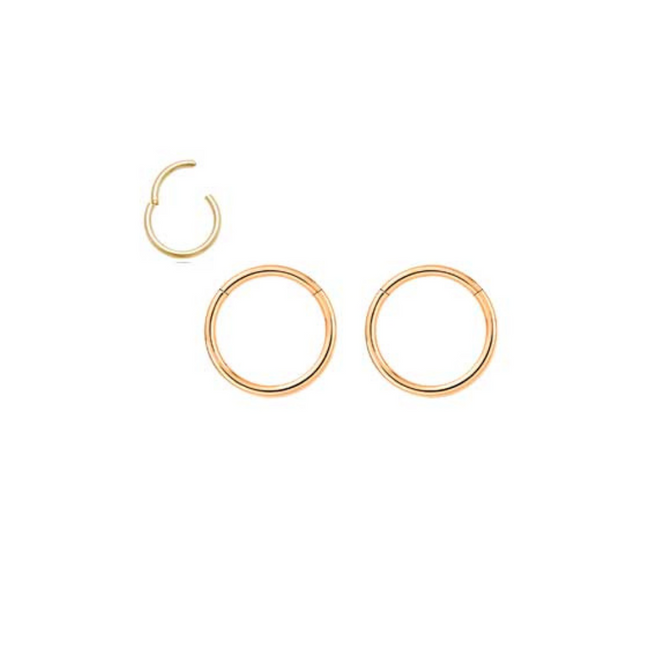 Rossan Ear Hinged Ring Gold 10mm