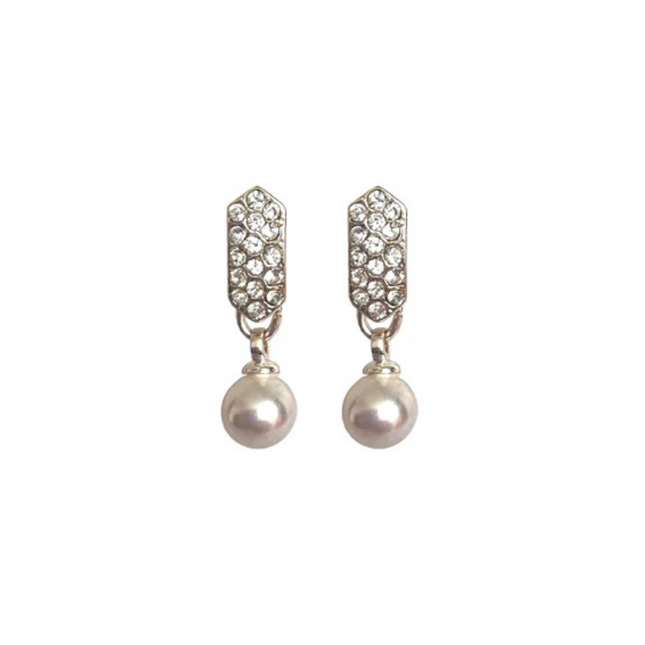 Rossan Bent Post Gold Plated Jewelled Nose Studs Rose Ns5096R