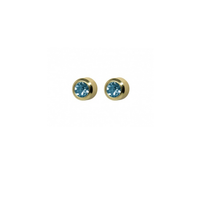 Adnohr Sys75 24K Gp 4mm Bezel Aquamarine 7511 0203
