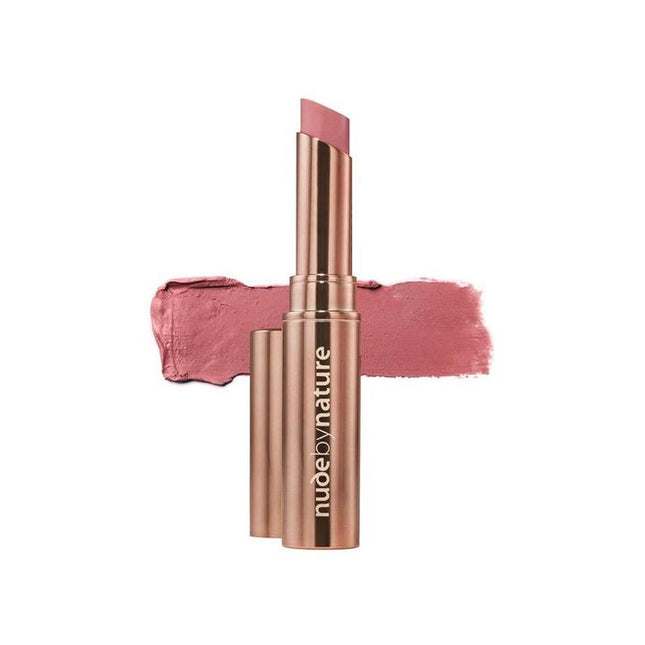 Nude By Nature Creamy Matte Lipstick 01 Blush Nude - OhYouLuckyDuck.com.au