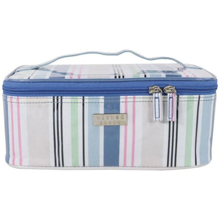 Wicked Sista Anderson Stripe Medium Waterproof Beauty Case