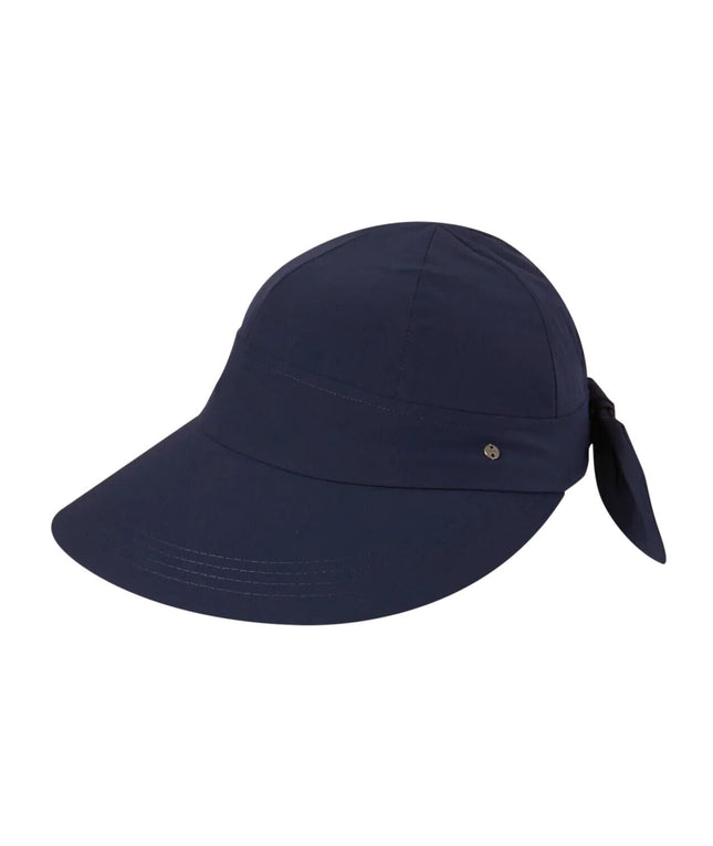 Kooringal Ladies Bow Cap with Poppy Design Navy One Size