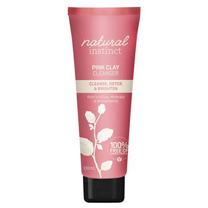Natural Instinct Pink Clay Cleanser 100mL - OhYouLuckyDuck.com.au