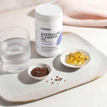 Melrose Organic Flaxseed Vegan 500mg 240 Capsules - OhYouLuckyDuck.com.au