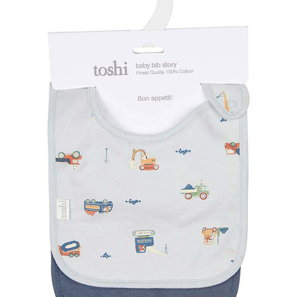 Toshi Baby Bib Story Little Diggers 2 Pack
