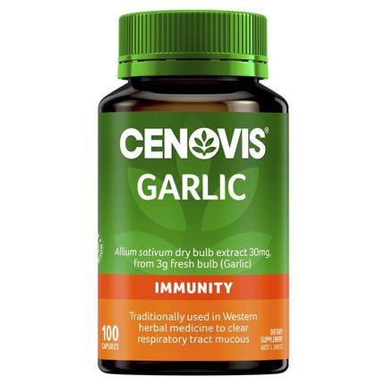 Cenovis Garlic 100 Capsules - OhYouLuckyDuck.com.au