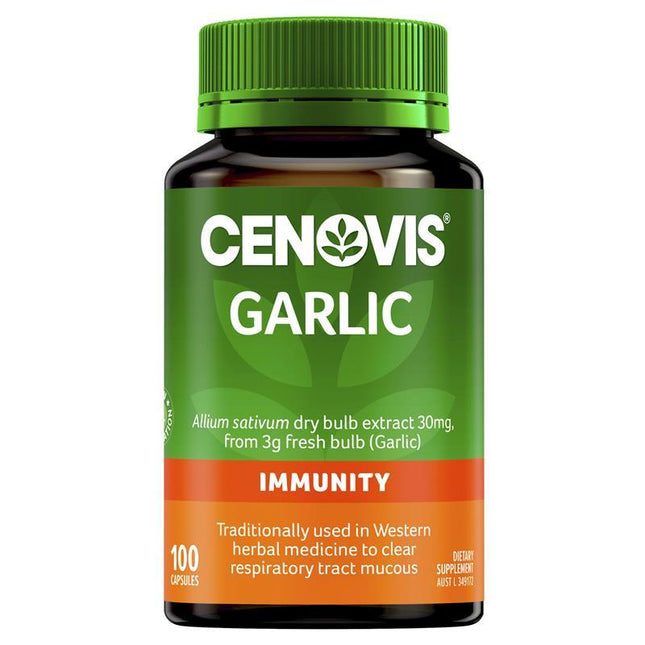 Cenovis Garlic 100 Capsules - OhYouLuckyDuck.com.au