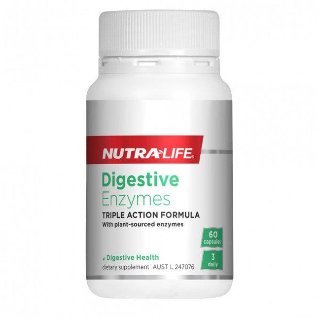 Nutra-Life Digestive Enzymes 60 Capsules - OhYouLuckyDuck.com.au