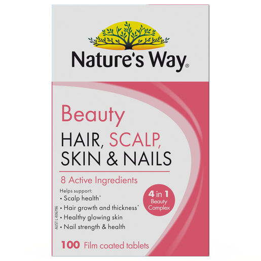 Nature's Way Beauty Hair Scalp Skin and Nails 100 Tablets