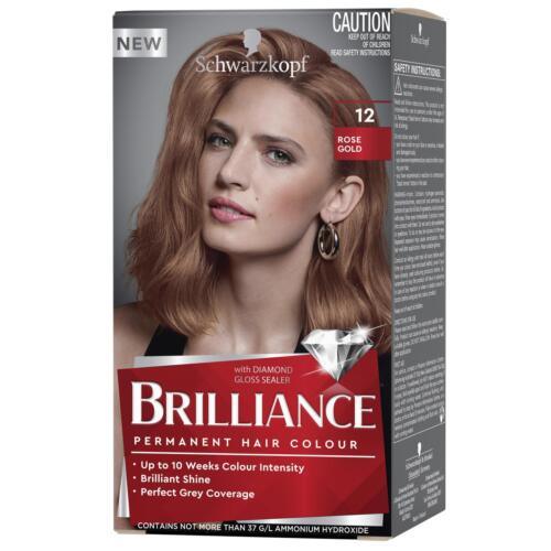 Schwarzkopf Brilliance Hair Colour 12 Rose Gold Perfect For Coloring Hair - OhYouLuckyDuck.com.au