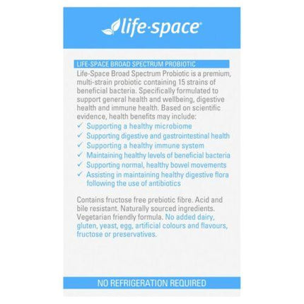 Life Space Broad Spectrum Probiotic Capsules 90 - OhYouLuckyDuck.com.au