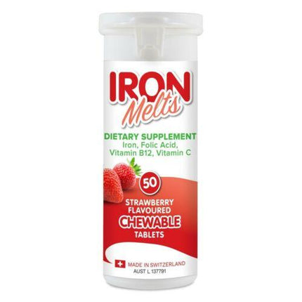 IRON MELTS CHEWABLE 50 - OhYouLuckyDuck.com.au