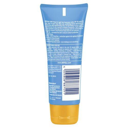 NIVEA Protect & Light Feel Sunscreen Lotion SPF30 100mL - OhYouLuckyDuck.com.au