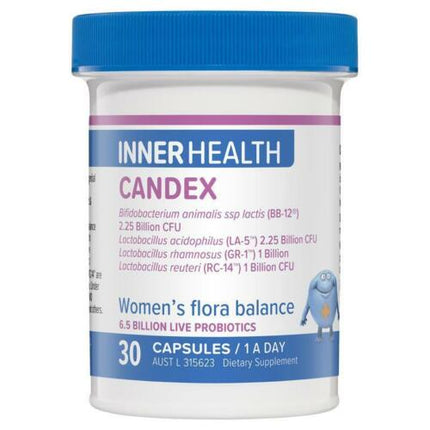 Ethical Nutrients Inner Health Candex Caps 30 - OhYouLuckyDuck.com.au