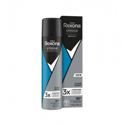 Rexona for Men Clinical Protection Antiperspirant Clean Scent 180ml - OhYouLuckyDuck.com.au