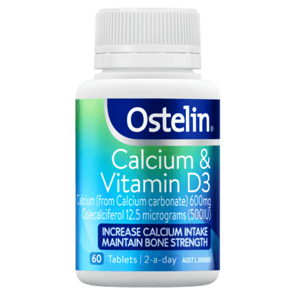 Ostelin Calcium & Vitamin D3 60 Tablets - OhYouLuckyDuck.com.au
