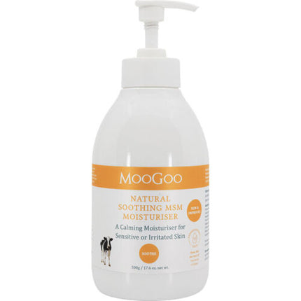 Moogoo Natural MSM Moisturiser 500g - OhYouLuckyDuck.com.au