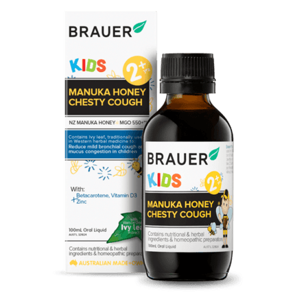 Brauer Kids Manuka Honey Chesty Cough 100ml - OhYouLuckyDuck.com.au