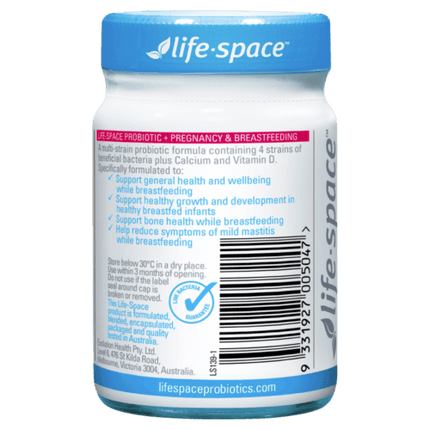 Life Space Probiotic Plus Pregnancy & Breastfeeding 50 Capsules - OhYouLuckyDuck.com.au