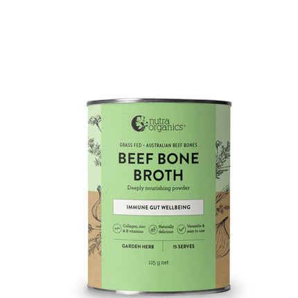 Nutra Organics Beef Bone Broth Garden Herb Flavour 125g