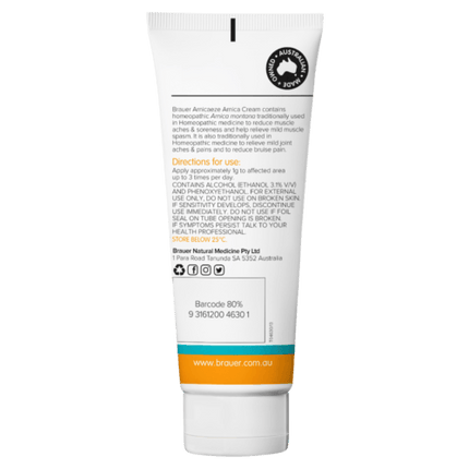 Brauer Arnicaeze Arnica Cream 100g - OhYouLuckyDuck.com.au