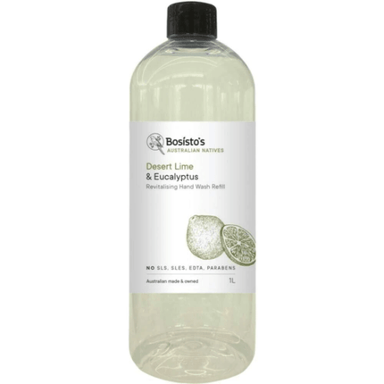 Bosistos Desert Lime And Eucalyptus Revitalising Hand Wash Refill 1 Litre - OhYouLuckyDuck.com.au