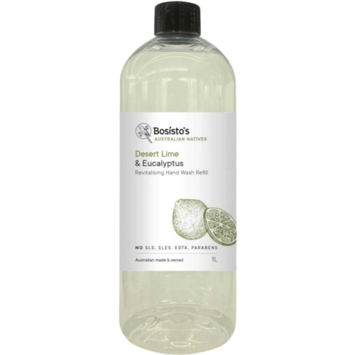 Bosistos Desert Lime And Eucalyptus Revitalising Hand Wash Refill 1 Litre - OhYouLuckyDuck.com.au