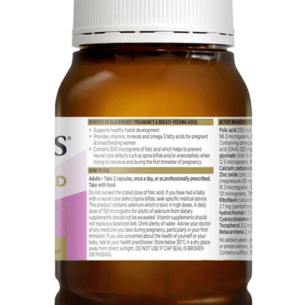 Blackmores Pregnancy & Breast-Feeding Gold 120 Capsules - OhYouLuckyDuck.com.au