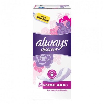 Always Discreet Normal Liners 24 Pack - OhYouLuckyDuck.com.au