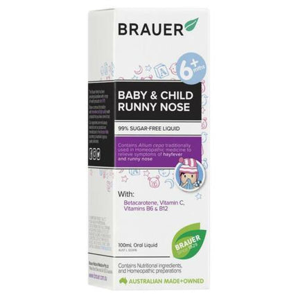 Brauer Baby & Child Runny Nose Relief 100ML - OhYouLuckyDuck.com.au