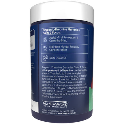 Bioglan L Theanine Gummies Calm And Focus 75 Soft Gummies