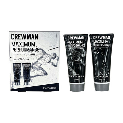 Crewman Mens 2 Piece Body Care Gift Set with 2 in 1 Shampoo and Shower Gel 2 x 200ML