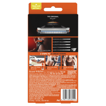 Gillette Fusion Manual Razor Handle + 2 Blade RF - OhYouLuckyDuck.com.au