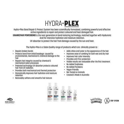 Marc Daniels Hydra plus Plex Bond Defence Shampoo 300ml - OhYouLuckyDuck.com.au