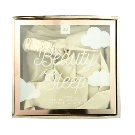 Designer Brands Pillowcase Headband Set Champagne