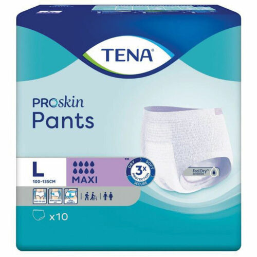 Tena ProSkin Pants Maxi Large 10 Pack - OhYouLuckyDuck.com.au