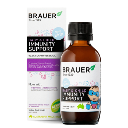 Brauer Baby & Child Immunity Support Oral Liquid 100ml - OhYouLuckyDuck.com.au