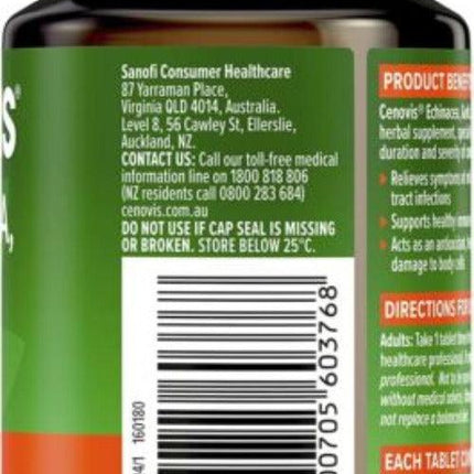 Cenovis Echinacea Garlic Zinc & C 125 Tablets - OhYouLuckyDuck.com.au