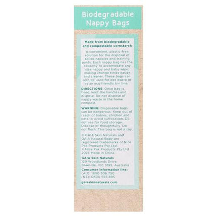 Gaia Natural Baby Biodegradable Nappy 50 Pack - OhYouLuckyDuck.com.au